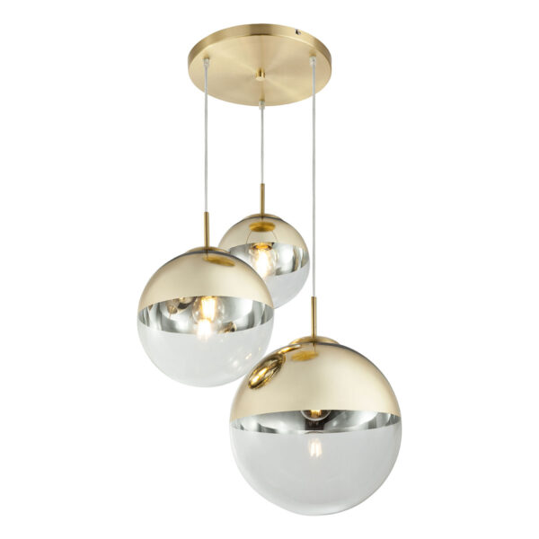 Globo Varus hanglamp – ø 51 cm – E27 (grote fitting) – Goud