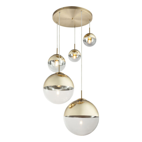 Globo Varus hanglamp – ø 65 cm – E27 (grote fitting) – Goud