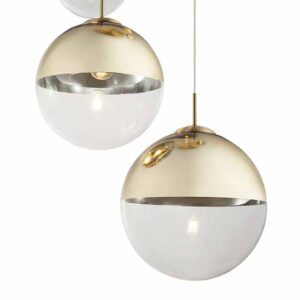 Globo Varus hanglamp – ø 65 cm – E27 (grote fitting) – Goud