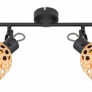 Globo Wenna spot – LED + E27 – Zwart