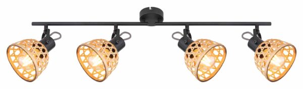 Globo Wenna spot – LED + E27 – Zwart