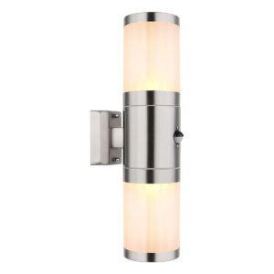 Globo Xeloo wandlamp – E27 (grote fitting) – Zilver