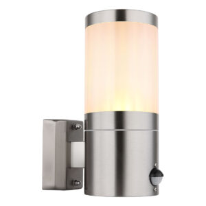 Globo Xeloo wandlamp – E27 (grote fitting) – Zilver