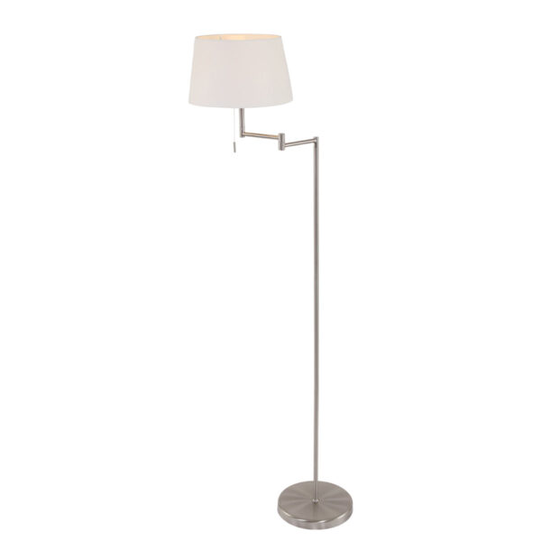 Mexlite Bella vloerlamp – E27 (grote fitting) – Staal