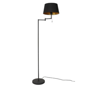 Mexlite Bella vloerlamp – E27 (grote fitting) – Zwart