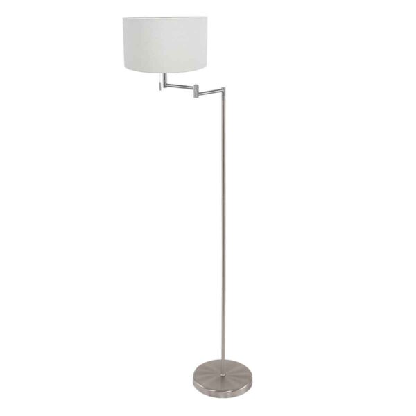 Mexlite Bella vloerlamp – ø 45 cm – E27 (grote fitting) – Staal