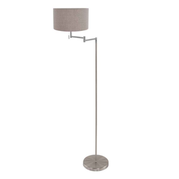 Mexlite Bella vloerlamp – ø 45 cm – E27 (grote fitting) – Staal