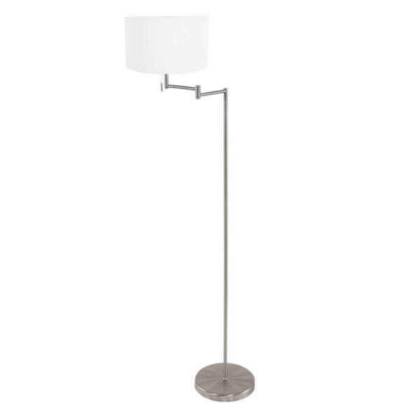 Mexlite Bella vloerlamp – ø 45 cm – E27 (grote fitting) – Staal