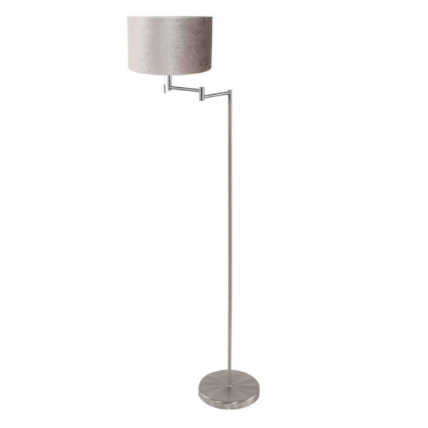 Mexlite Bella vloerlamp – ø 45 cm – E27 (grote fitting) – Staal