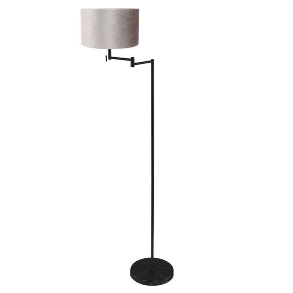 Mexlite Bella vloerlamp – ø 45 cm – E27 (grote fitting) – Zwart