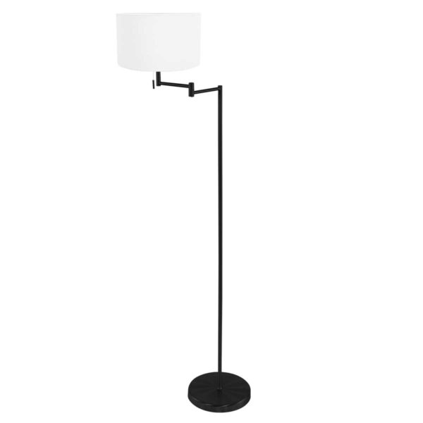 Mexlite Bella vloerlamp – ø 45 cm – E27 (grote fitting) – Zwart