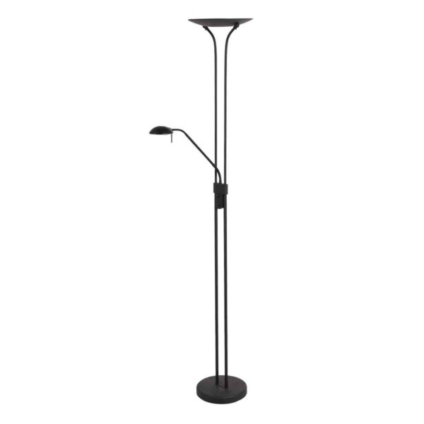 Mexlite Biron vloerlamp – Ingebouwd (LED) – Zwart