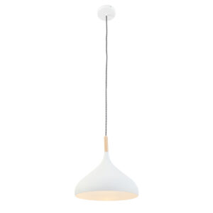 Mexlite Bjorr hanglamp – ø 33 cm – E27 (grote fitting) – Wit