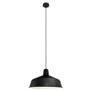Mexlite Blackmoon hanglamp – ø 40 cm – E27 (grote fitting) – Zwart