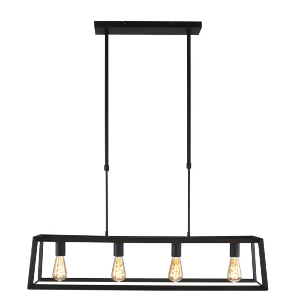 Mexlite Buckley hanglamp – E27 (grote fitting) – Zwart