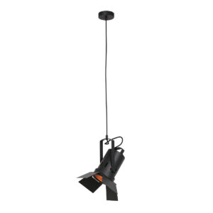 Mexlite Carree hanglamp – In hoogte verstelbaar – E27 (grote fitting) – Zwart