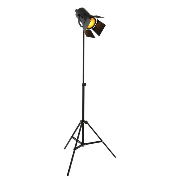 Mexlite Carree vloerlamp – ø 45 cm – E27 (grote fitting) – Zwart