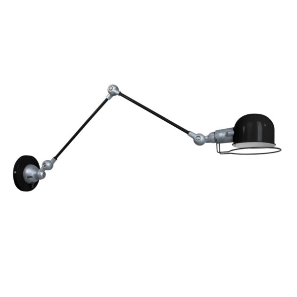 Mexlite Davin wandlamp – E14 (kleine fitting) – Zwart