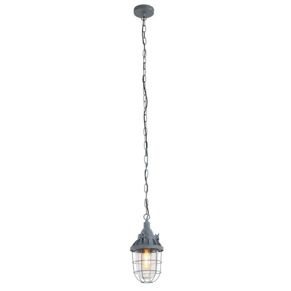 Mexlite Ebbe hanglamp – ø 17 cm – E27 (grote fitting) – Grijs