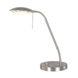 Mexlite Eloi tafellamp – ø 17 cm – Draai- en/of kantelbaar en In hoogte verstelbaar – Ingebouwd (LED) – Staal