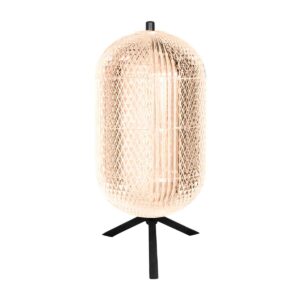 Mexlite Geripu tafellamp – ø 15 cm – Niet verstelbaar – Ingebouwd (LED) – Zwart