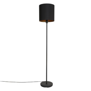 Mexlite Noor vloerlamp – ø 30 cm – E27 (grote fitting) – Zwart