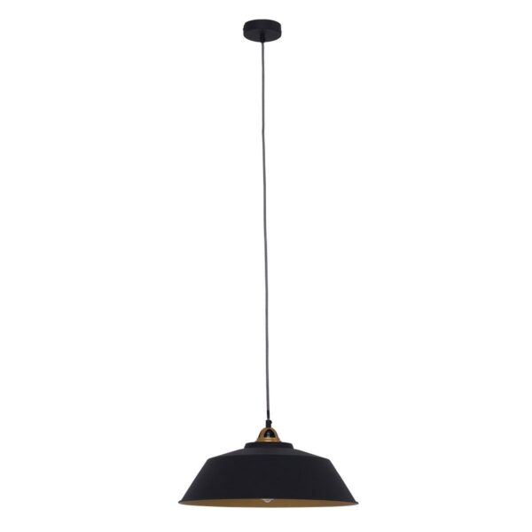 Mexlite Nove hanglamp – ø 42 cm – E27 (grote fitting) – Zwart
