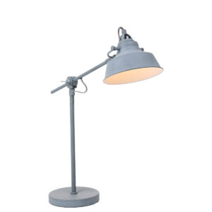 Mexlite Nove tafellamp – ø 18 cm – Draai- en/of kantelbaar en In hoogte verstelbaar – E27 (grote fitting) – Grijs