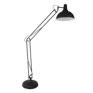 Mexlite Office magna vloerlamp – E27 (grote fitting) – Zwart