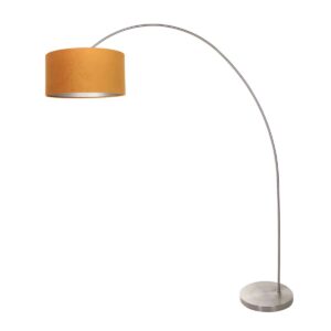 Mexlite Solva vloerlamp – E27 (grote fitting) – Staal