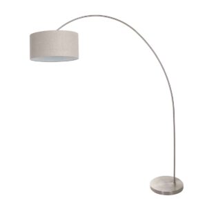 Mexlite Solva vloerlamp – E27 (grote fitting) – Staal