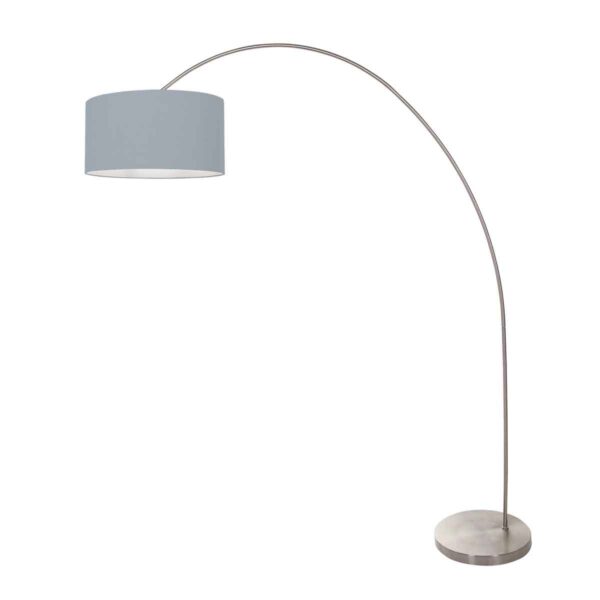 Mexlite Solva vloerlamp – E27 (grote fitting) – Staal