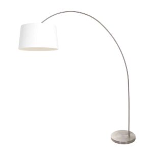 Mexlite Solva vloerlamp – E27 (grote fitting) – Staal