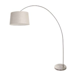 Mexlite Solva vloerlamp – E27 (grote fitting) – Staal