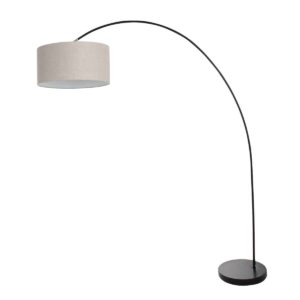 Mexlite Solva vloerlamp – E27 (grote fitting) – Zwart