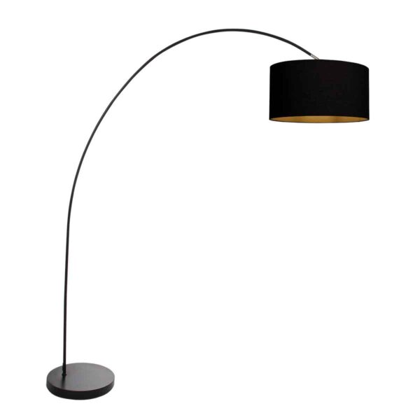 Mexlite Solva vloerlamp – E27 (grote fitting) – Zwart