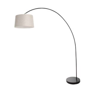 Mexlite Solva vloerlamp – E27 (grote fitting) – Zwart