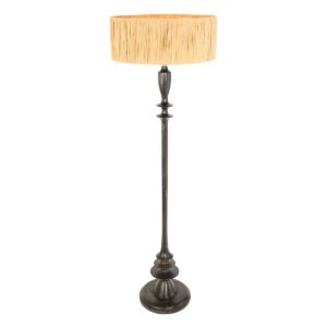 Steinhauer Bois vloerlamp – ø 50 cm – E27 (grote fitting) – Zwart