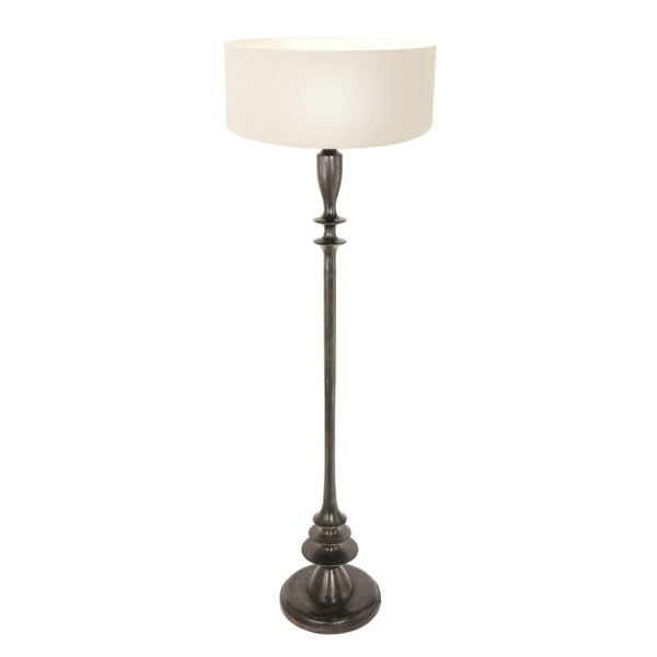 Steinhauer Bois vloerlamp – ø 50 cm – E27 (grote fitting) – Zwart