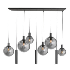 Steinhauer Bollique led hanglamp – E27 + GU10 – Zwart