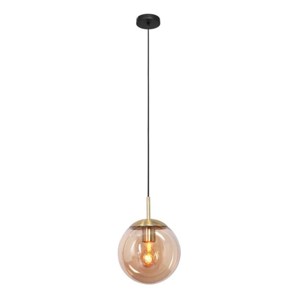 Steinhauer Bollique led hanglamp – ø 30 cm – E27 (grote fitting) – Amberkleurig