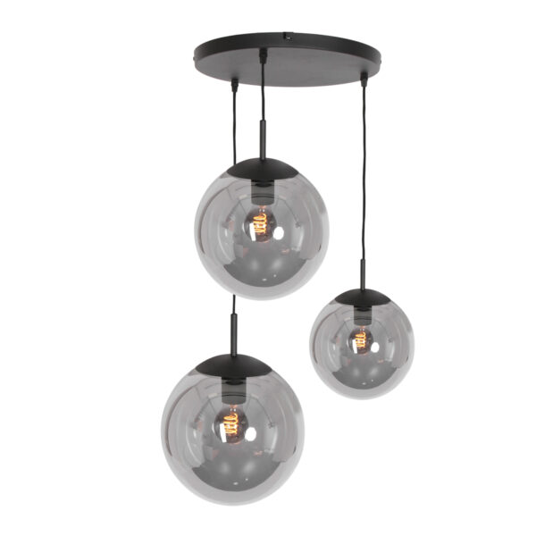 Steinhauer Bollique led hanglamp – ø 40 cm – E27 (grote fitting) – Zwart
