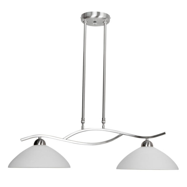 Steinhauer Capri hanglamp – In hoogte verstelbaar – E27 (grote fitting) – Staal