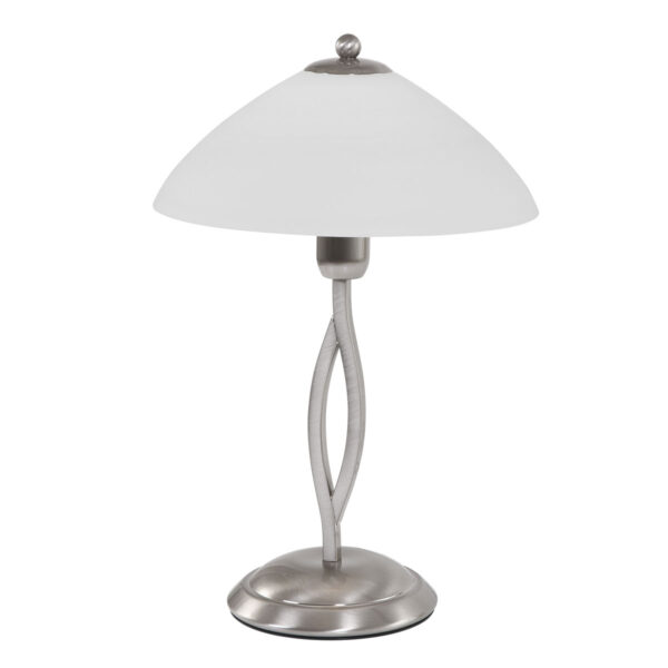 Steinhauer Capri tafellamp – ø 30 cm – Niet verstelbaar – E27 (grote fitting) – Staal