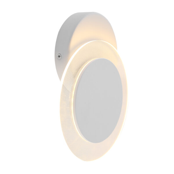 Steinhauer Lido wandlamp – ø 17 cm – Ingebouwd (LED) – Wit