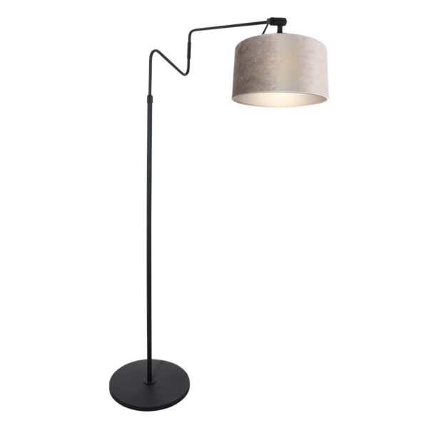 Steinhauer Linstrom vloerlamp – E27 (grote fitting) – Zwart