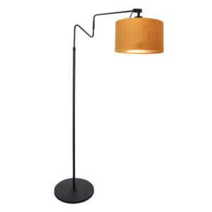 Steinhauer Linstrom vloerlamp – E27 (grote fitting) – Zwart