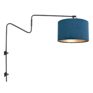 Steinhauer Linstrom wandlamp – E27 (grote fitting) – Zwart