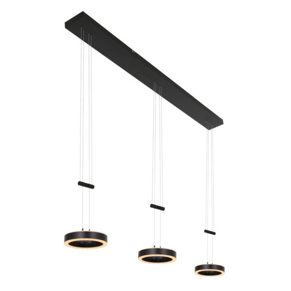 Steinhauer Piola hanglamp – In hoogte verstelbaar – Ingebouwd (LED) – Zwart