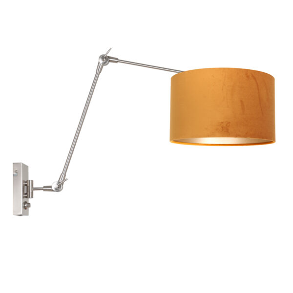 Steinhauer Prestige chic wandlamp – E14 (kleine fitting) – Staal